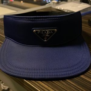 Prada Nylon visor in blue